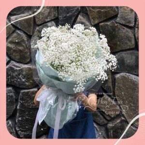 Bó Hoa Baby Tươi trắng Tone xanh Nhạt HB0007